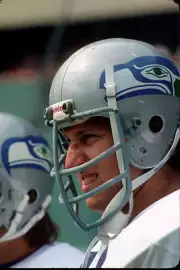 Offensive Lineman Steve August Of The Seattle Seahawks Nfl 1978 OLD PHOTO 1