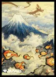 Magic: The Gathering Card Sleeve Kamigawa: NEO Ukiyo-e Mountain (A) MTGS-218 BIN