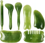 7Pcs Guasha Body Scraping Facial Face Thin Gua Sha Board Massager Tool Set