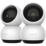 Swann Evo 2K Indoor Pan & Tilt WiFi Camera (2 Pack)