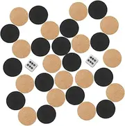 ERINGOGO Replacement Chess Pieces 15pcs Wooden Checkers Round Shape for Board Game Educational Toy