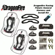 Dragonfire Polaris General Harness Mounting Kit w/DFR EVO Harness Black 2"
