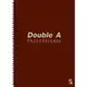 【文具通】Double a B5 16k50張入活頁筆記本 黑 A3011252