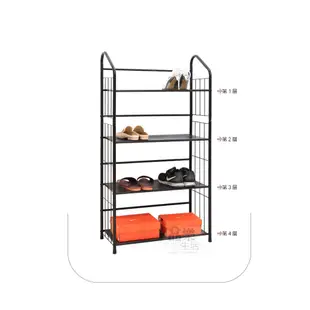 【品樂生活】透氣洞洞板板收納架 三層架 四層架 五層架 鐵架 書架 鞋架