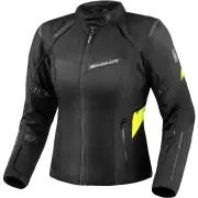 Rush 2.0 Waterproof Ladies Black Yellow Textile Motorcycle Jacket
