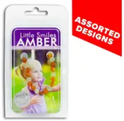 Little Smiles Amber & Gemstone Necklace Teething 36-48CM
