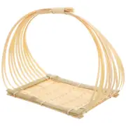 Bamboo Basket Sashimi Serving Tray Woven Tray Handheld Sushi Tray Woven Sushi