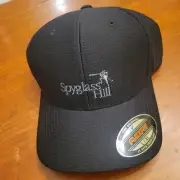 Exclusive Pebble Beach Nassau Spyglass Hill Golf Cap Black Flexfit L/XL Hat