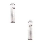 2PK D.line Stainless Steel Over Sink Roll-Up Dish/Plate Dryer Rack 48x24cm Grey