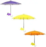 UV Protection Phone Umbrella – Anti-Glare Sun Shade Cover for Phones, UV Shield for Mobile Devices, Perfect(3pcs-C)