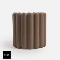 在飛比找momo購物網優惠-【HOLA】瑞典DBKD MIST陶瓷盆器小 棕