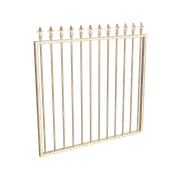 ProtectorAl 1201 - 1500 x 1200mm Primrose Aluminium Garden Gate Spear Top