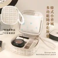 在飛比找momo購物網優惠-【香奶奶】韓式小香風隨身化妝包(收納包 收納袋 化妝袋 盥洗