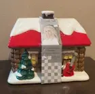 DOLLY PARTON Ceramic Cabin Cookie Jar Winter Holiday Christmas Decor Canister