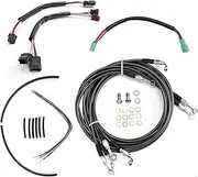MoKitDora Touring Handlebar Extended Cable Kit Brake Line Clutch Cable CAN-Bus TBW Turn Signal Wiring Harness for 2014-2015 Harley FLTR FLHR FLHX FLHT w/ABS 12" Handlebar, Black