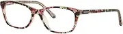 [bebe] Women's Eyeglasses BB5145 BB/5145 770 Rose Floral Optical Frame 53mm, Rose Floral, 53/17/135