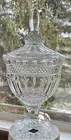 New Godinger Shannon Bandon Crystal Pedestal Apothecary / Cookie Jar in Box