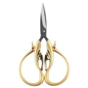 Gold Scissors Retro DIY Swan Shaped Cross Stitch Household Cloth Cutting
