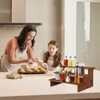 1x Spice Rack 3 Tier Kitchen Storage Display Free Standing Holder Herb Jar S1Y2