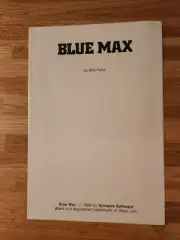 Atari 1983 Instruction Booklet "BLUE MAX" Bomber Game, Brand New Condition