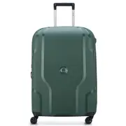 Delsey Clavel 70 cm 4-Wheel Expandable Suitcase - Deep Green (Recycled Material)