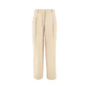 [THE ROW] THE ROW 'Lilas' cotton and linen pants Woman 8 8 Beige