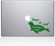 The Decal Guru Keep It Real Spotted Seal Decal Vinyl Sticker - 13" MacBook Air