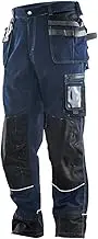 Jobman Craftsman Trousers, 1 Piece, D120, Navy Blue/Black, 218119-6799-D120