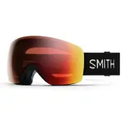 Smith Skyline Snow Goggles, Black Frame, ChromaPop Pro Photochromic Red Mirror L