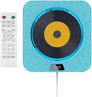 Portable CD Player with Dust Cover, Bluetooth FM Radio,Built-in Speakers, USB Port, AUX Input, LCD Display,Blue