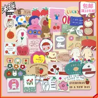 在飛比找蝦皮購物優惠-🍭手帳貼紙 拉桿箱貼紙 韓國ins卡通可愛軟糖小熊兔子手帳貼