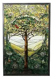 10 Inch Stained Glass Tiffany - Tree of Life Art Glass