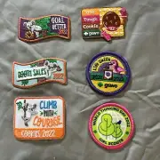 Lot of 6 Girl Scout Badges, Iron-On Patches - 2022