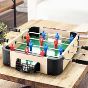 Foosball Table, Mini Football Soccer Ball Foose Tables Home Party Favour Kids Game Training Equipment Indoor Sport, with 2 Balls Convenient Score Counter Anti-Slip Handles