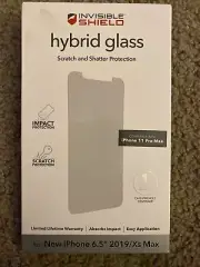 NEW ZAGG Invisible Shield Hybrid Glass For iPhone 6.5" 2019 11 Pro Max/Xs Max