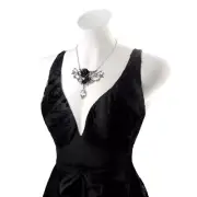 Alchemy P700 Bacchanal Rose Necklace Necklace Black Large Gothic Pendant England