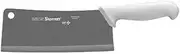 Starrett Chef's Cleaver Knife - BKW509-8 Wide RectangularProfessional Kitchen Knife Blade - Ultra Sharp Vegetable & Meat Butcher Cleaver,White, 8' (200mm)