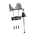 Outdoor Dinner Bell Cast Iron Door Bell Welcome Sign Vintage Entry Door Bell