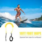 10ft Surfing Safety Hand Rope Coiled Elastic Belt Boat Safety Paddle Stand Up