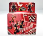WWE Portable Mini Ring Mighty Minis Seth Rollins & Roman Reigns Included NIB
