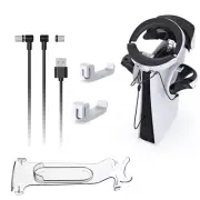 2in1 USB Charging Cable Charger Headset Holder for PS5 PS VR2 Controller Console