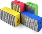 EGOFIX 4pcs Diamond Hand Polishing Pads for Ceramic Tile Glass Grinding,Sanding Blocks Polishing 60#,100#,200#,400#