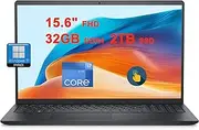 [DELL] Inspiron 15 3520 Business Laptop | 15.6" FHD Anti-Glare Multi-Touch | Intel 10-Core i7-1255U | 32GB DDR4 2TB SSD | FHD Camera Win11Pro Black