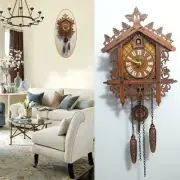Vintage Cuckoo Clock Forest Quartz Swing Wall Alarm Handmade Room Decor