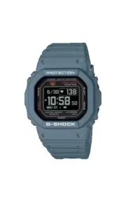 Casio G-Shock DWH5600-2 Blue Move Heart Rate Monitor Solar Activity New In Box