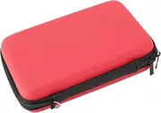 Carrying Case for New 3DS XL, Super NES Edition, New 2DS XL, New 3DS LL, for 3DS XL, for 3DS LL, Hard Shell Travel Bag with 8 Game Compartments, Waterproof PU and Hard EVA (Red)