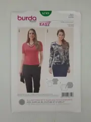 Burda Sewing Pattern 6749 Women's Shirt Pattern Size US 20-34 EUR 46-60 NEW