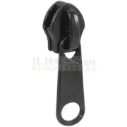 YKK® - Zipper Slider - #10 Runner - Black Metal Single Pull Tab - Coil/Spiral 10