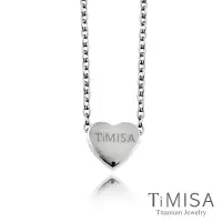 在飛比找Yahoo奇摩購物中心優惠-TiMISA 小愛心 純鈦(極細鎖骨)項鍊(B)