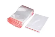100 200 pcs Small Zip Lock Plastic Bags Resealable Zipper New